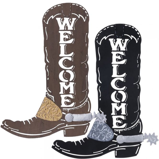 Hovedbilde Cowboy Boot Welcome Skilt