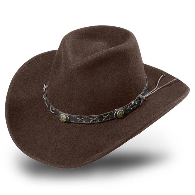 Hovedbilde Walker Western Brun Cowboyhatt