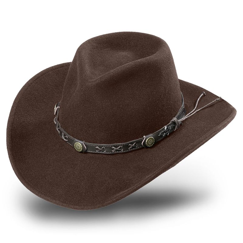 Walker Western Brun Cowboyhatt