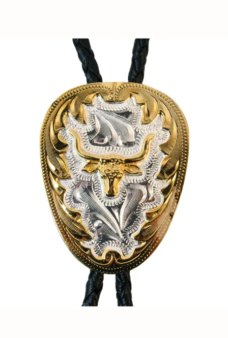 Hovedbilde Longhorn Bolo Tie i German Silver – ...