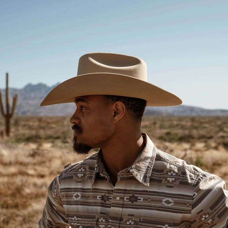 Stetson Corral Buffalo 4X Cowboyhatt Silversand