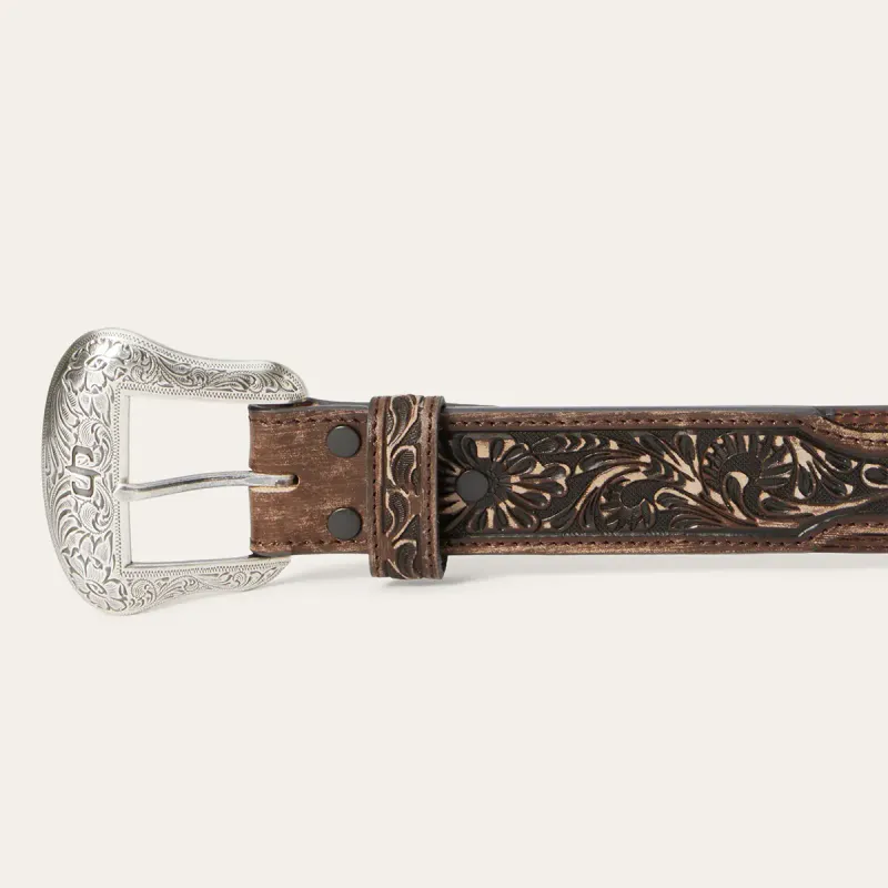 Stetson Westernbelte Hair-On-Hide – skinnbelte med unikt hårfelt