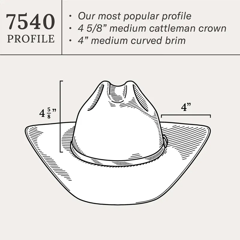 Stetson Skyline 6X Cowboyhatt – Svart