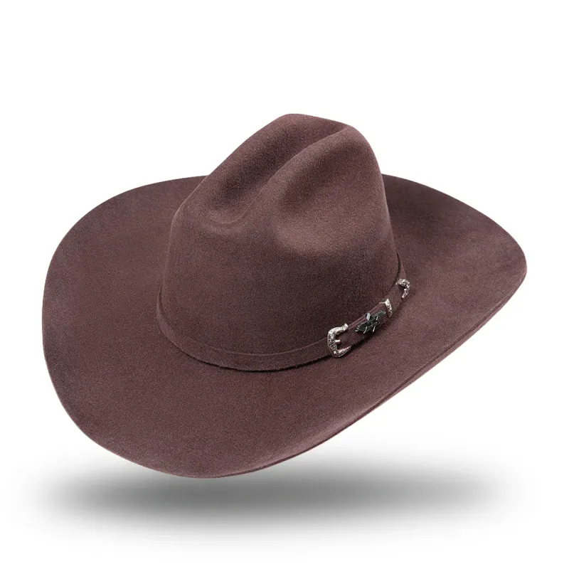 Houston Brun Cowboyhatt