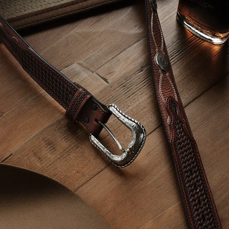 Stetson Westernbelte Basket Weave