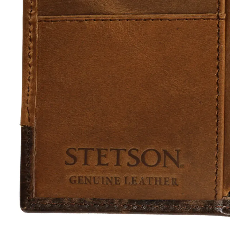 Stetson Lommebok Hair-On-Hide – brun lommebok i skinn