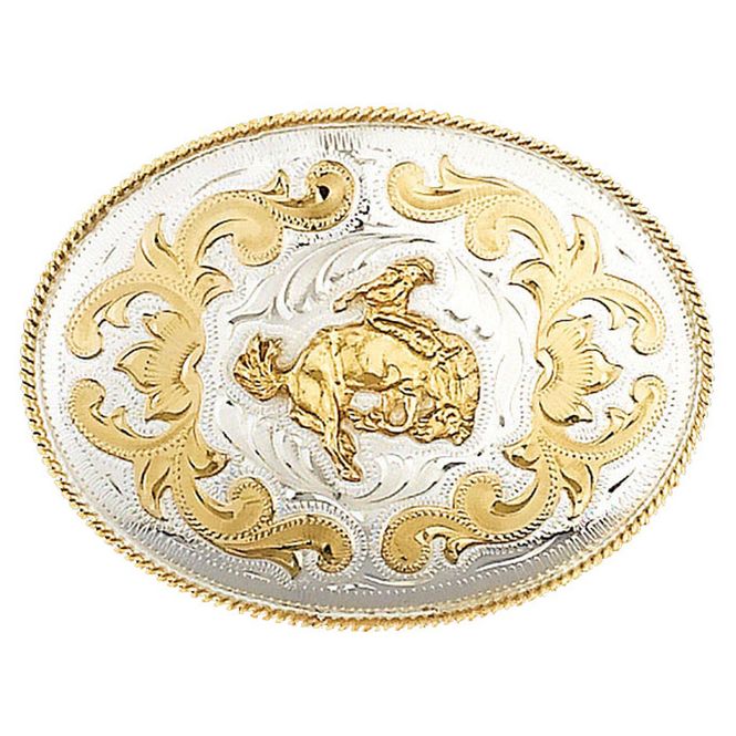 Hovedbilde German Silver Bucking Bronco Beltespenne