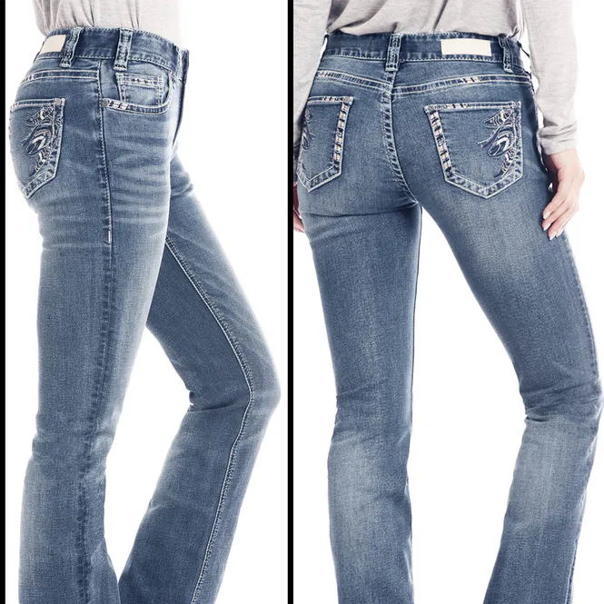 Hovedbilde Mid Rise Bootcut Extra Stretch Jeans