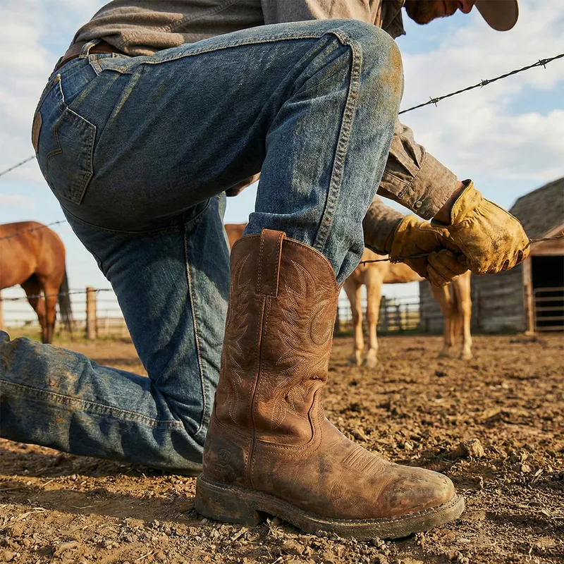 Ariat Workhog Steel Toe Western Boots