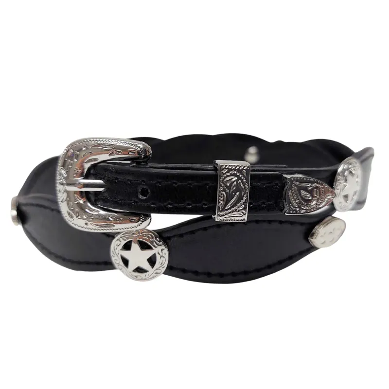 Marshal Black – Western Hattebånd i Skinn