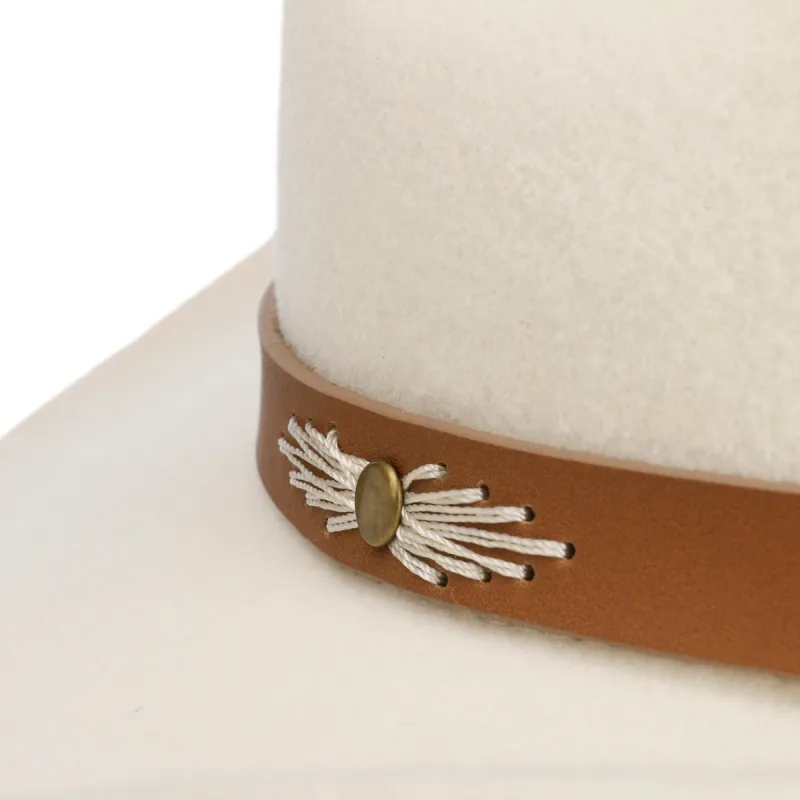Stetson Kadoka Cowboyhatt – Kremhvit Ullfilt