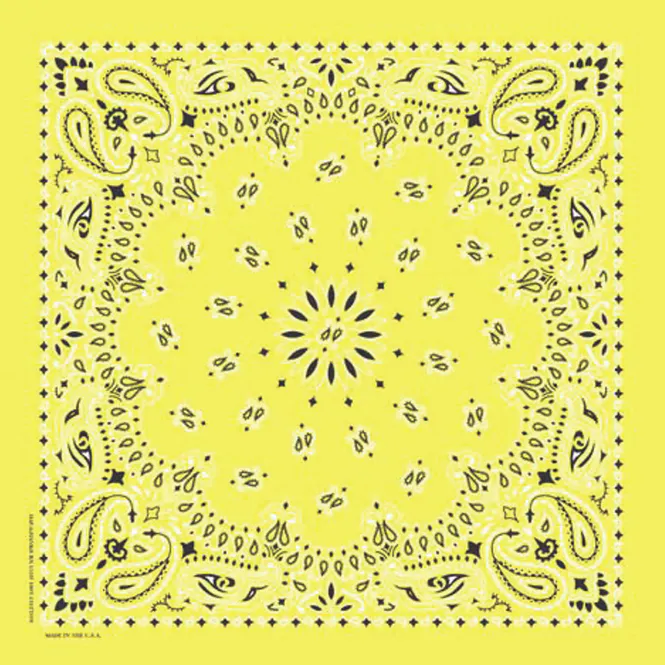 Hovedbilde Gul Paisley Bandana