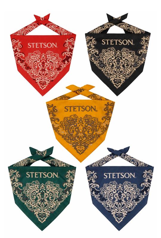Stetson Bandana – Paisley Bandana i bomull (flere farger)