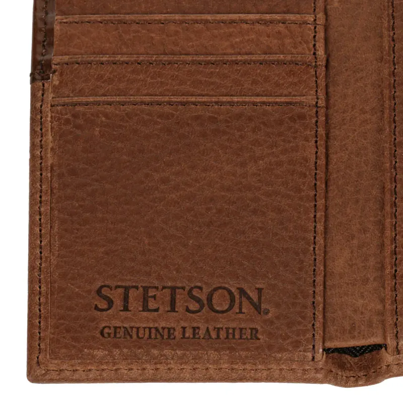 Stetson Steer Head Tri-Fold Lommebok i Skinn