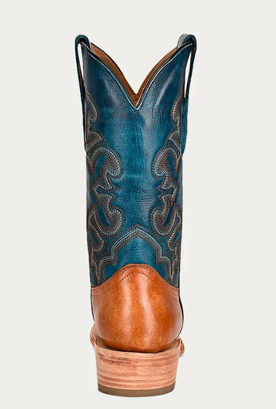 Corral Sand & Navy Cowboy Boots | Herre